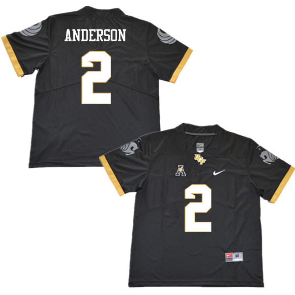 Men #2 Otis Anderson UCF Knights College Football Jerseys Sale-Black - Click Image to Close